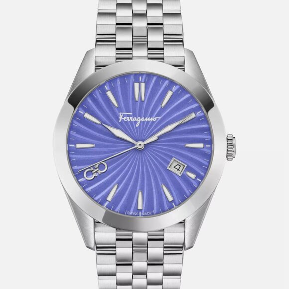 Ferragamo 36mm Bracelet Womens Purple Face Watch main image 2